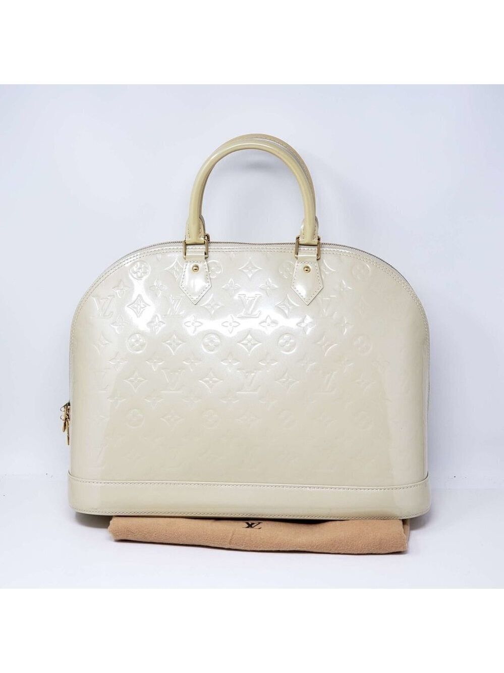 100% Authentic Louis Vuitton Alma GM Vernis Hand Bag